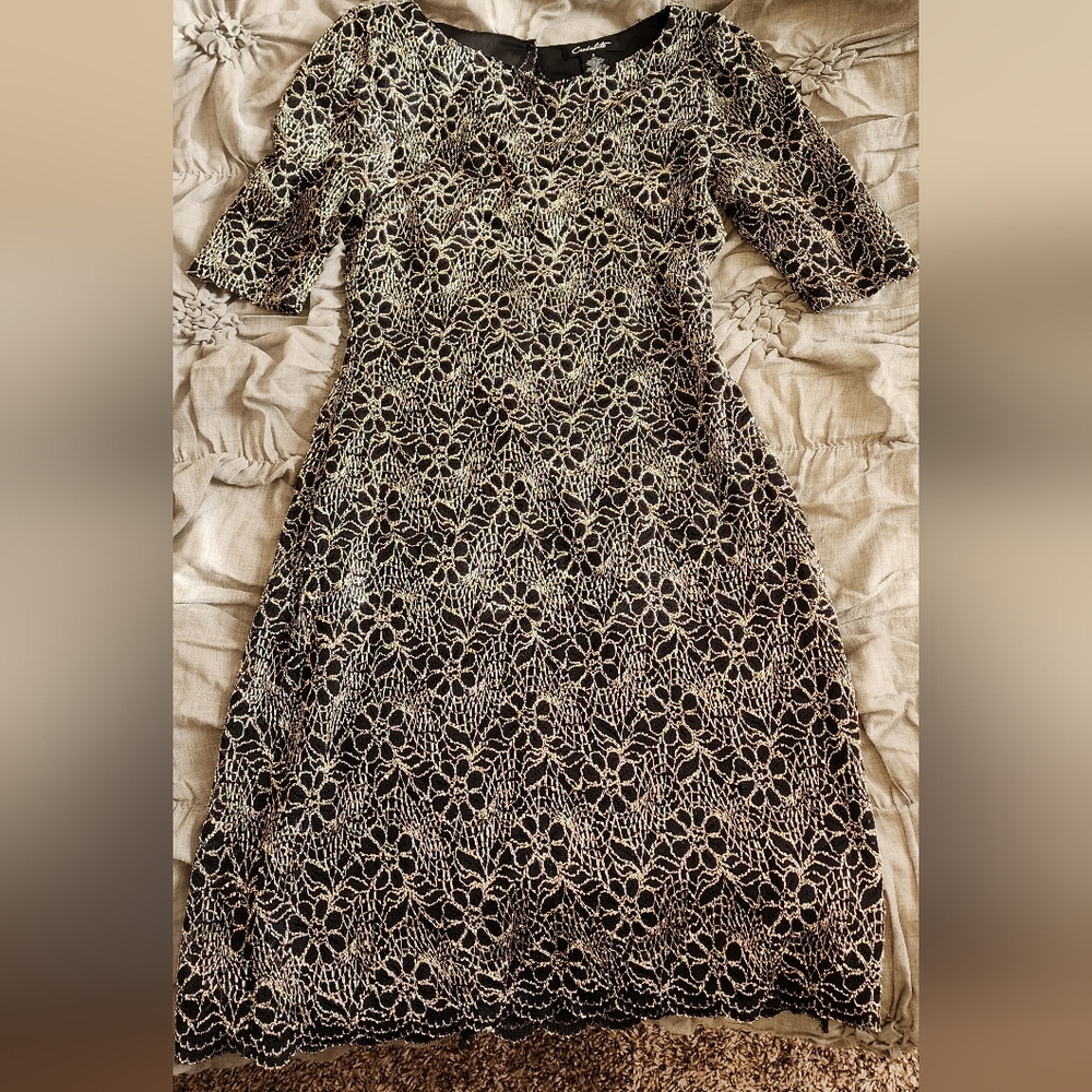 Black and Gold Dress